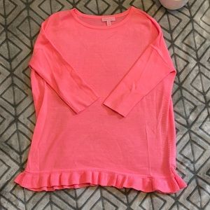 Lily Pulitzer Youth pink top size xl